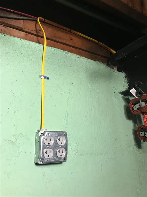 how to install mounted exposed metal junction box bx cable|how to use bx wire.